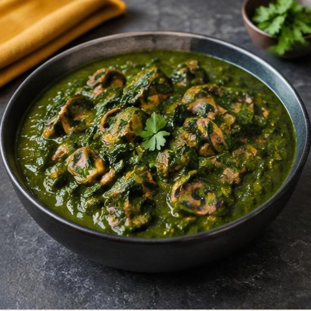 Mushroom Palak